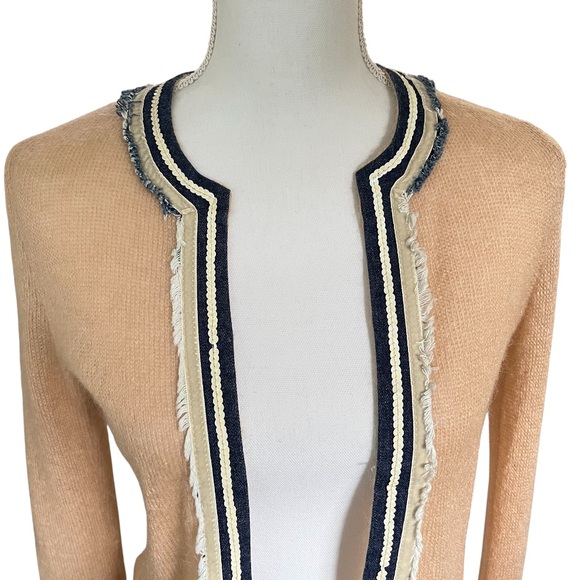 Asos Lombardini Mohair Blend Open Cardigan Sweater - Picture 4 of 14